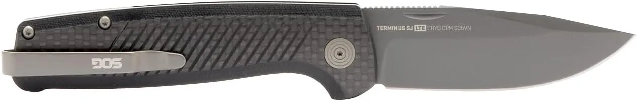 SOG Terminus SJ LTE Everyday Carry Lightweight EDC Ambidextrous S35VN Steel 2.9" Sharp Blade Folding Knives | Slip Joint