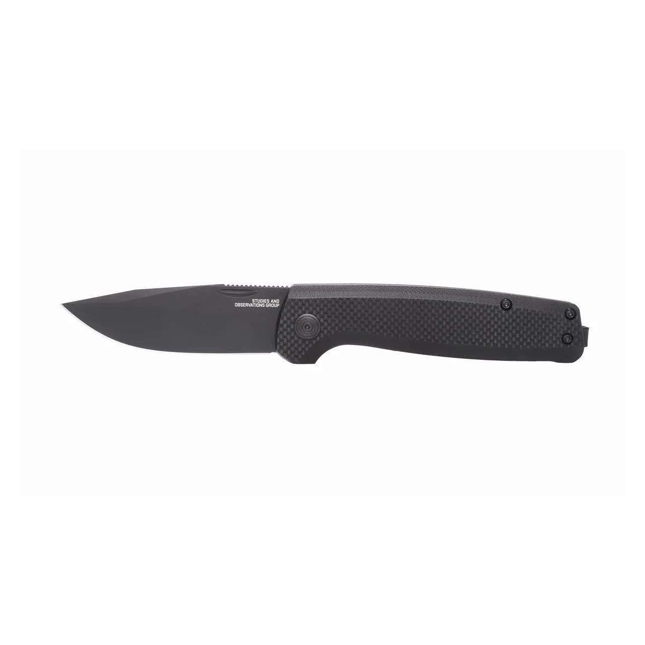 SOG Terminus SJ Daily Ambidextrous Carry Folding Knives with Slip Joint Mechanism | G10 Handle | CRYO D2 Steel Blade Blackout