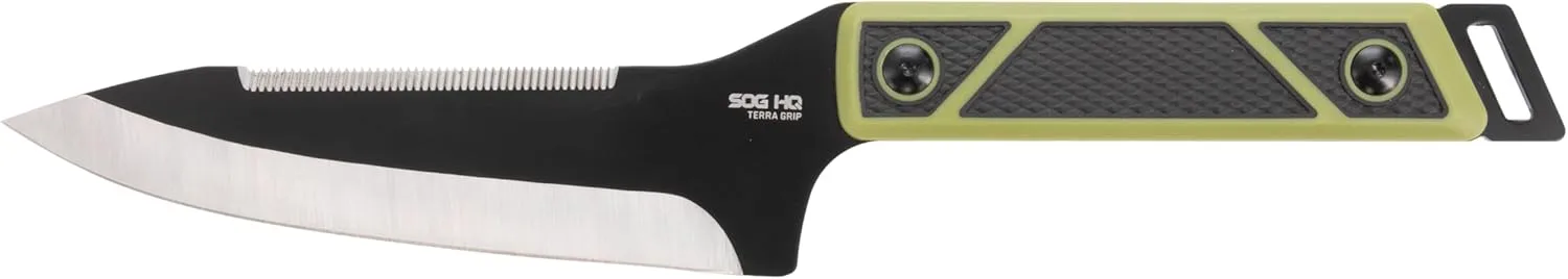 SOG Terragrip Camp Knife/HQ Edition/6.7" Blade/Trap Blister