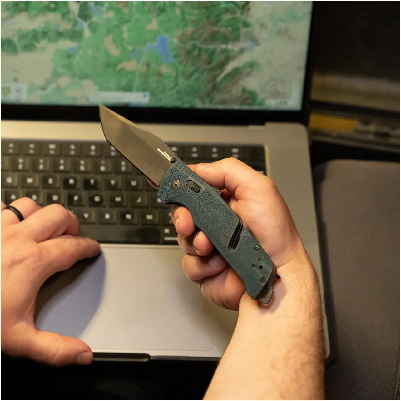 SOG Trident AT Ambidextrous Professional Tanto Folding Knife