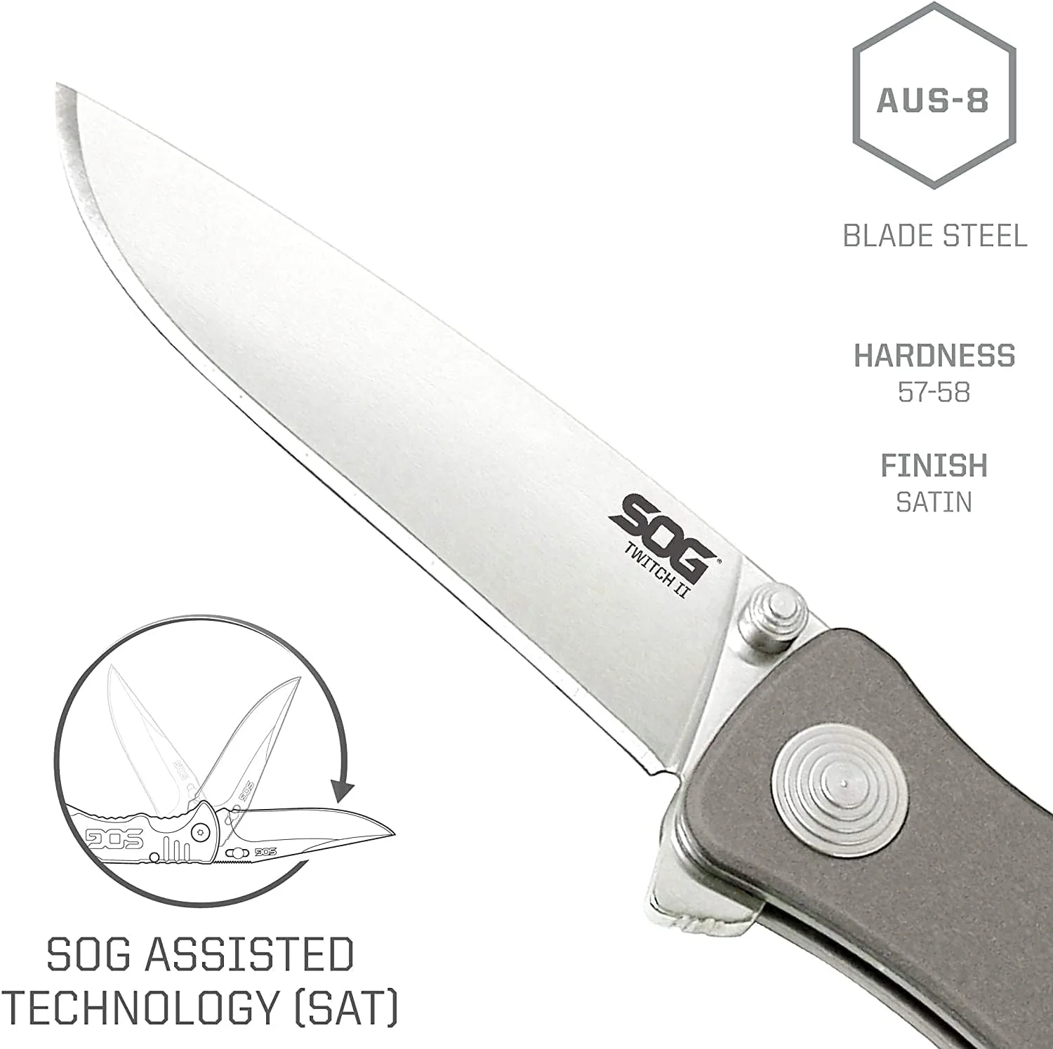 SOG Twitch II Folding Pocket Knife