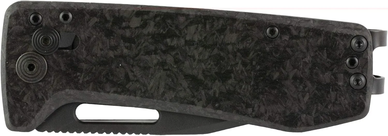 SOG Ultra XR XHP Lightweight Slim 6.5mm Folding Knife | CRYO CTS XHP Stainless Steel Blade and Carbon Fiber Handle, XR Lock