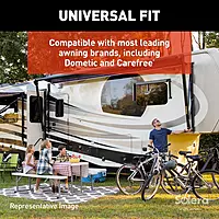 Solera 12V Smart Arm Awning Hardware Kit for 5th Wheel RVs & Travel Trailers - 69" White