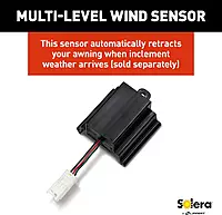 Solera 12V Smart Arm Awning Hardware Kit for 5th Wheel RVs & Travel Trailers - 69" White