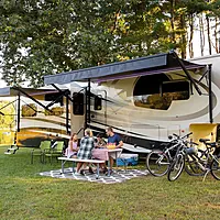 Solera 12V Smart Arm Awning Hardware Kit for 5th Wheel RVs & Travel Trailers - 69" White