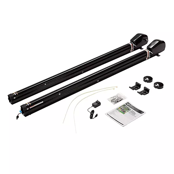 Solera 18V RV Awning Arms & Hardware Kit - 69" Black — Rechargeable - Universal Fit - Easy Pitch Adjustment - Waterproof Switch - Time-Saving Operation - Includes 110V Charging Kit — 434729
