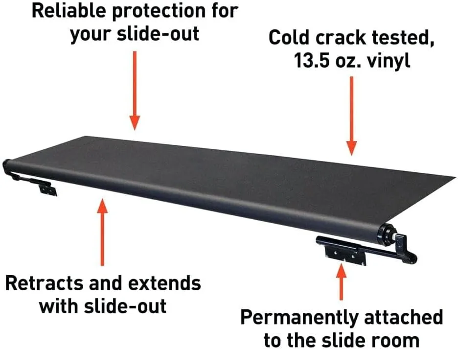 Solera Slide Topper Slide-Out Protection for RVs, Travel Trailers, 5th Wheels, and Motorhomes