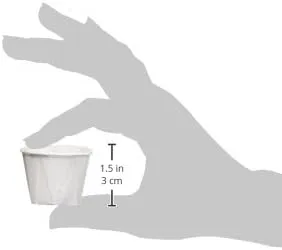Solo Cup Treated Paper Souffle Portion Cups, 1 Oz, White, 20 Bags of 250 Cups, Case Of 5,000 Cups
