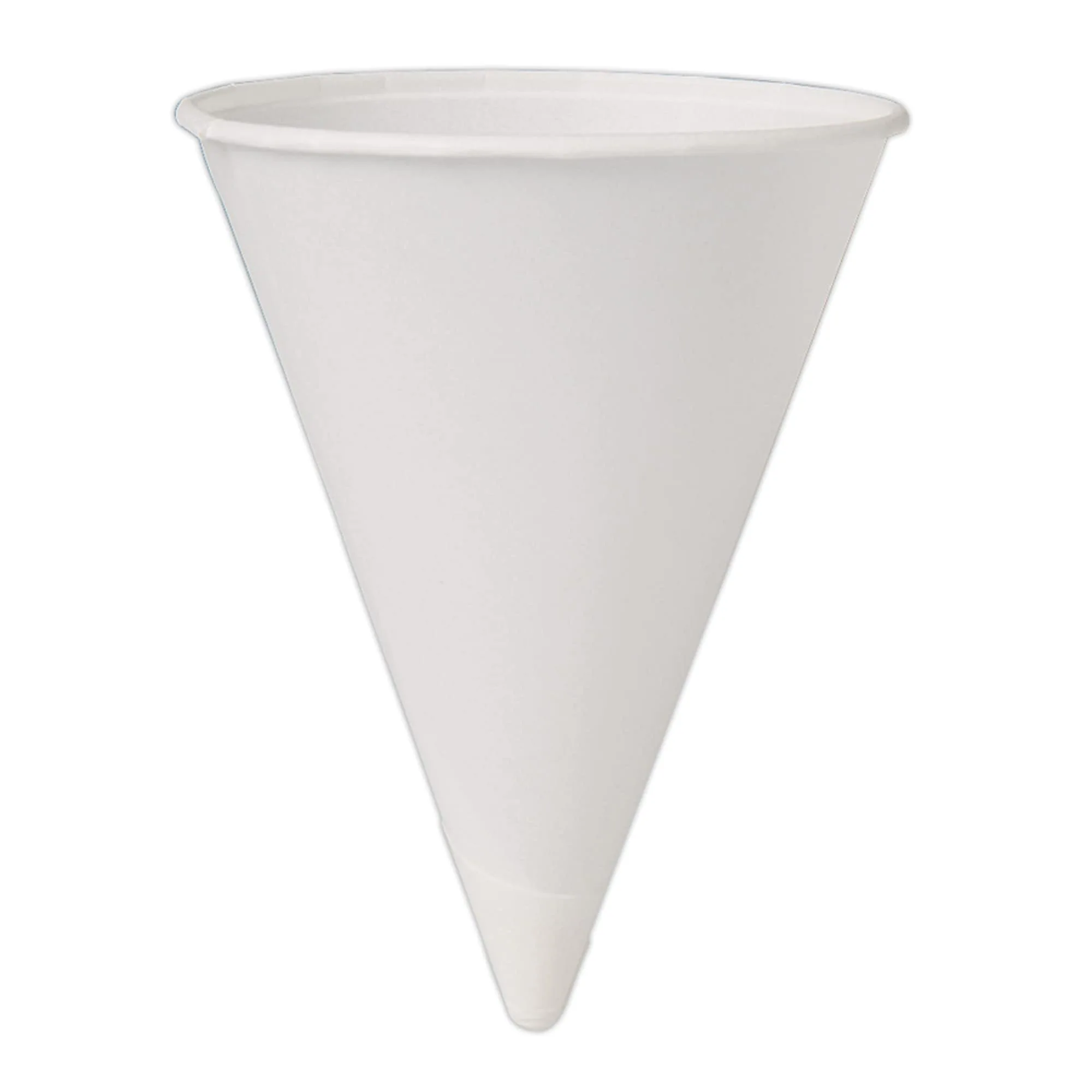 SOLO 4 oz Paper Cone Water Cups, White - 200 Count