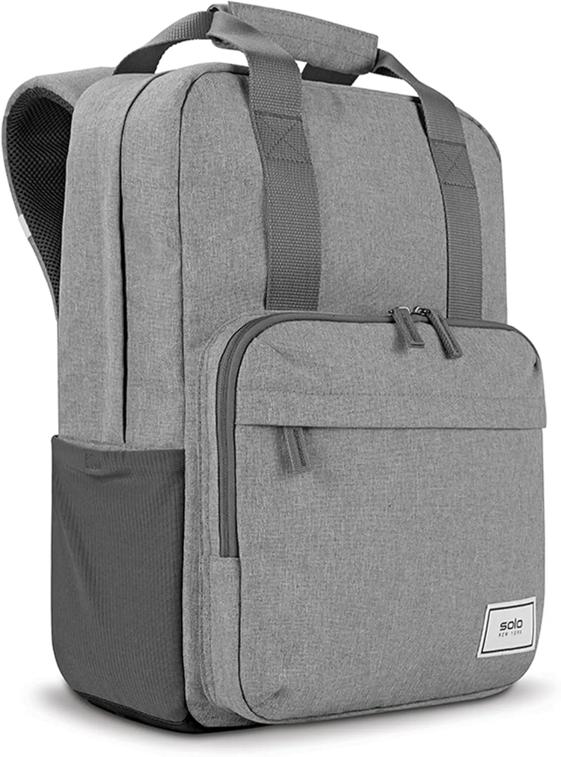 Solo New York Laptop Backpack for Women & Men -Carry On Bookbag for Travel & Work, Lightweight Bag, Side Mesh Pockets