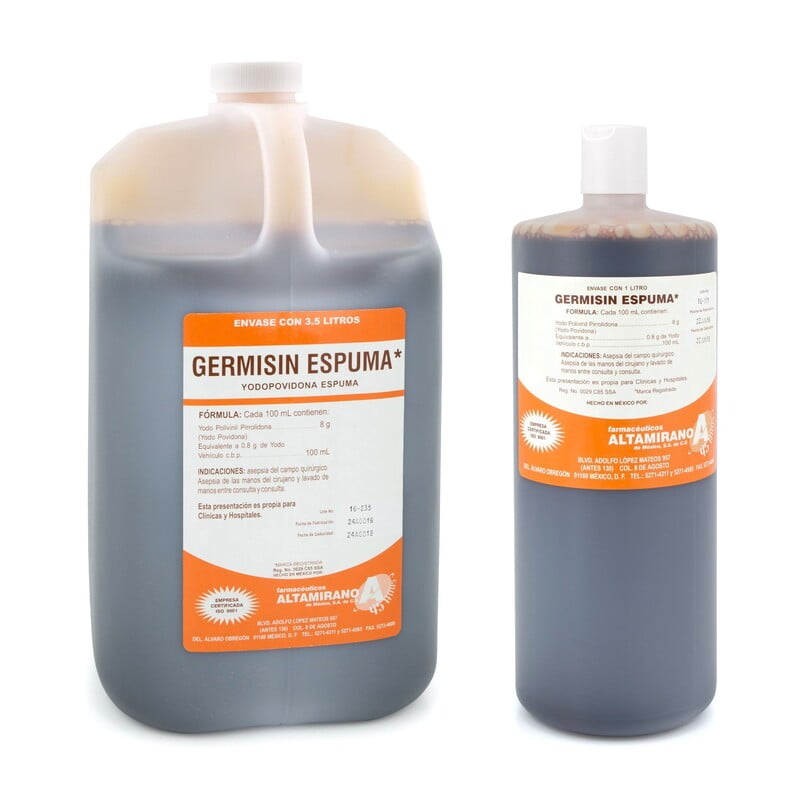 Solución Yodo Espuma Germisin 1 gal Solución Yodo Espuma Germisin 1 gal