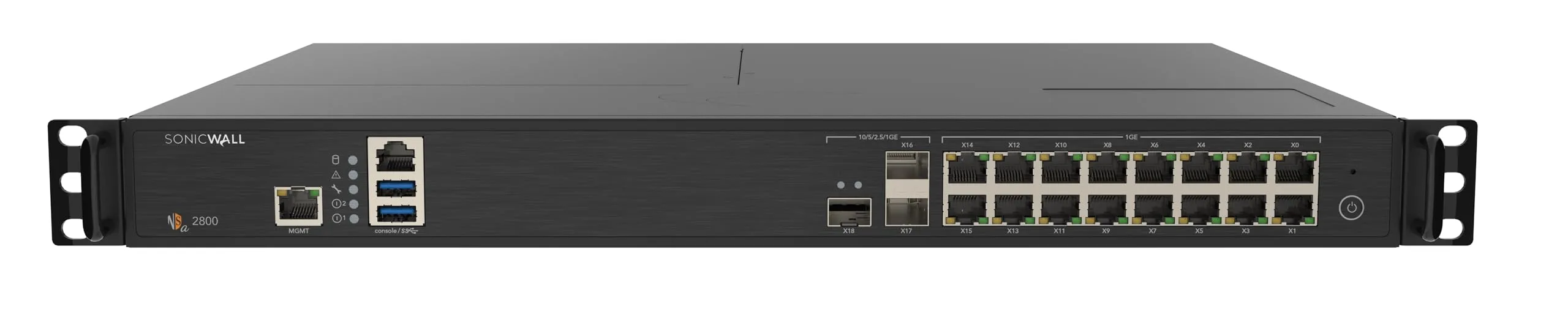 SonicWall NSa2800 Next-Generation Firewall (03-SSC-1841) - 8 Gbps Throughput, 6 Gbps Threat Prevention, Secure SD-WAN | Zero-Touch Deployment