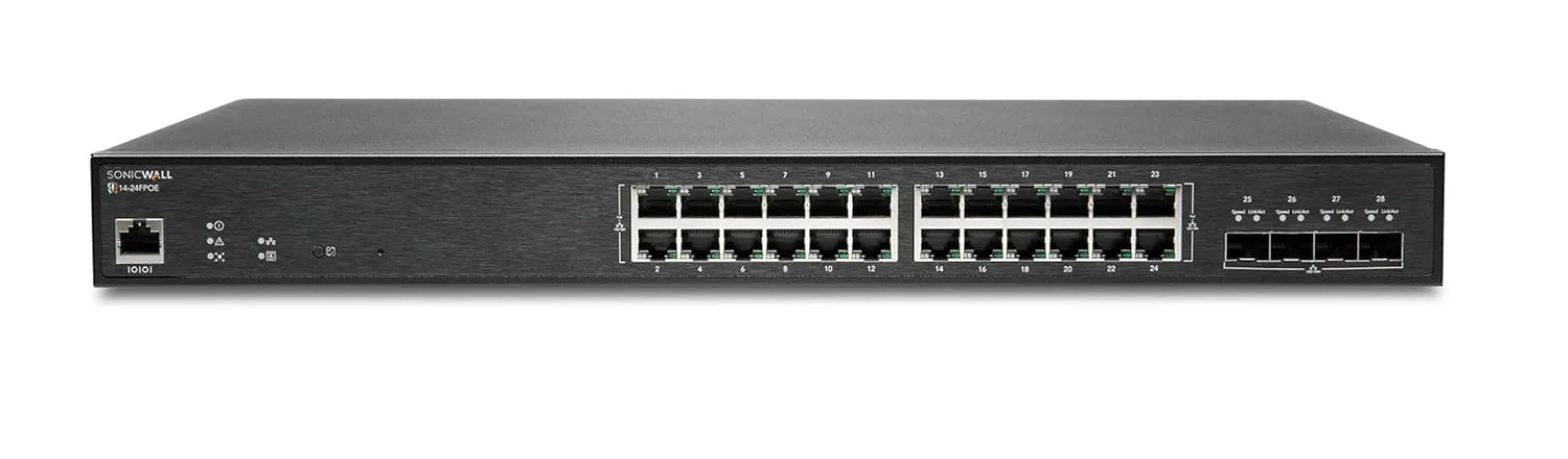 SonicWall Switch SWS14-24FPOE with 1YR 24x7 Dynamic Support (02-SSC-8377)