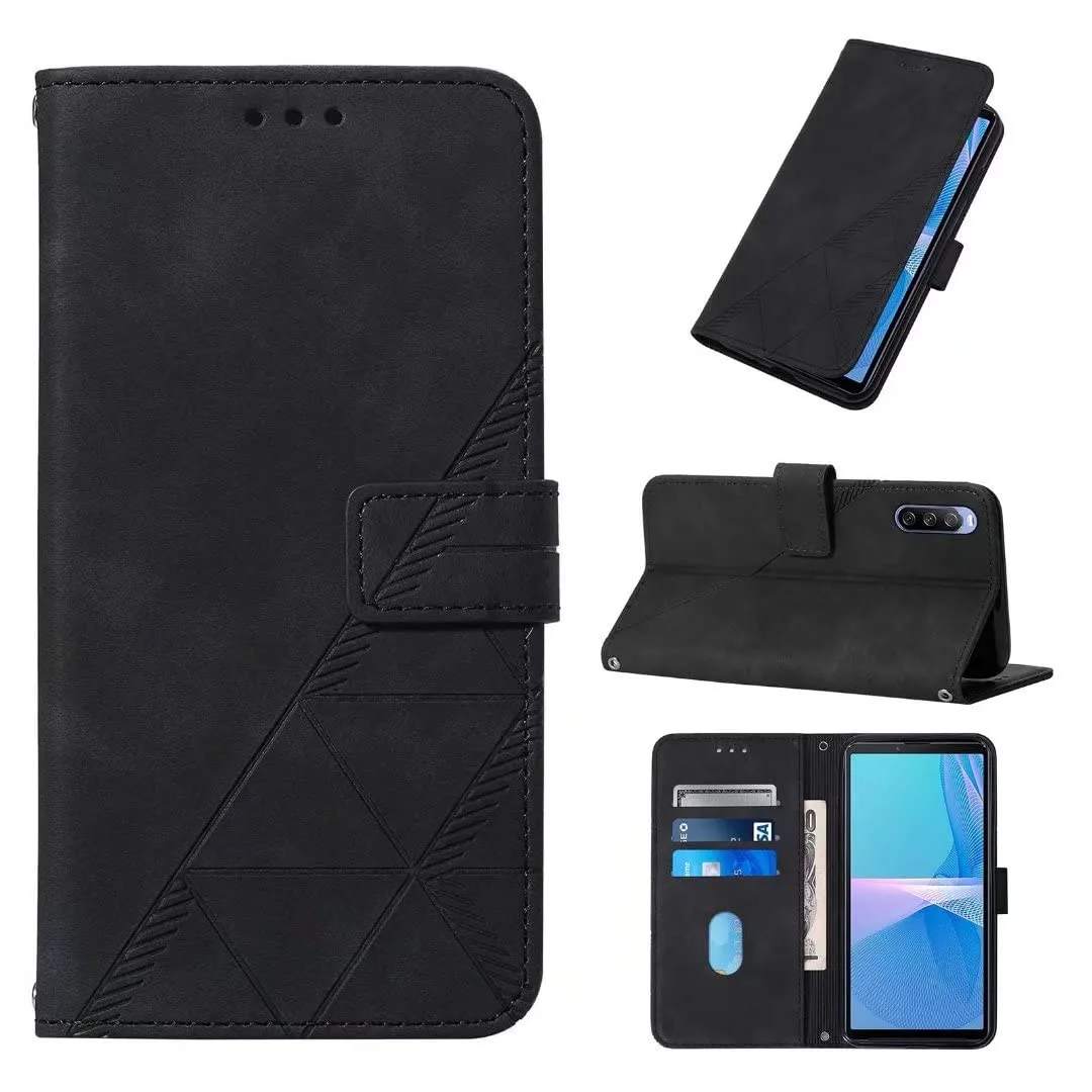 Mobile Phone Case for Sony Xperia 10 III Case, Premium Leather Foldable Case Flip Protective Case [Card Slots] [Magnetic