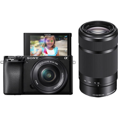 Sony A6100 body zwart + 16-50mm + 55-210mm Sony A6100 body zwart + 16-50mm + 55-210mm