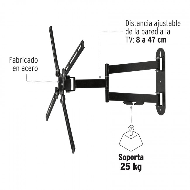 Soporte para TV, articulado, 13'-42' - TVSM-42 / 46095