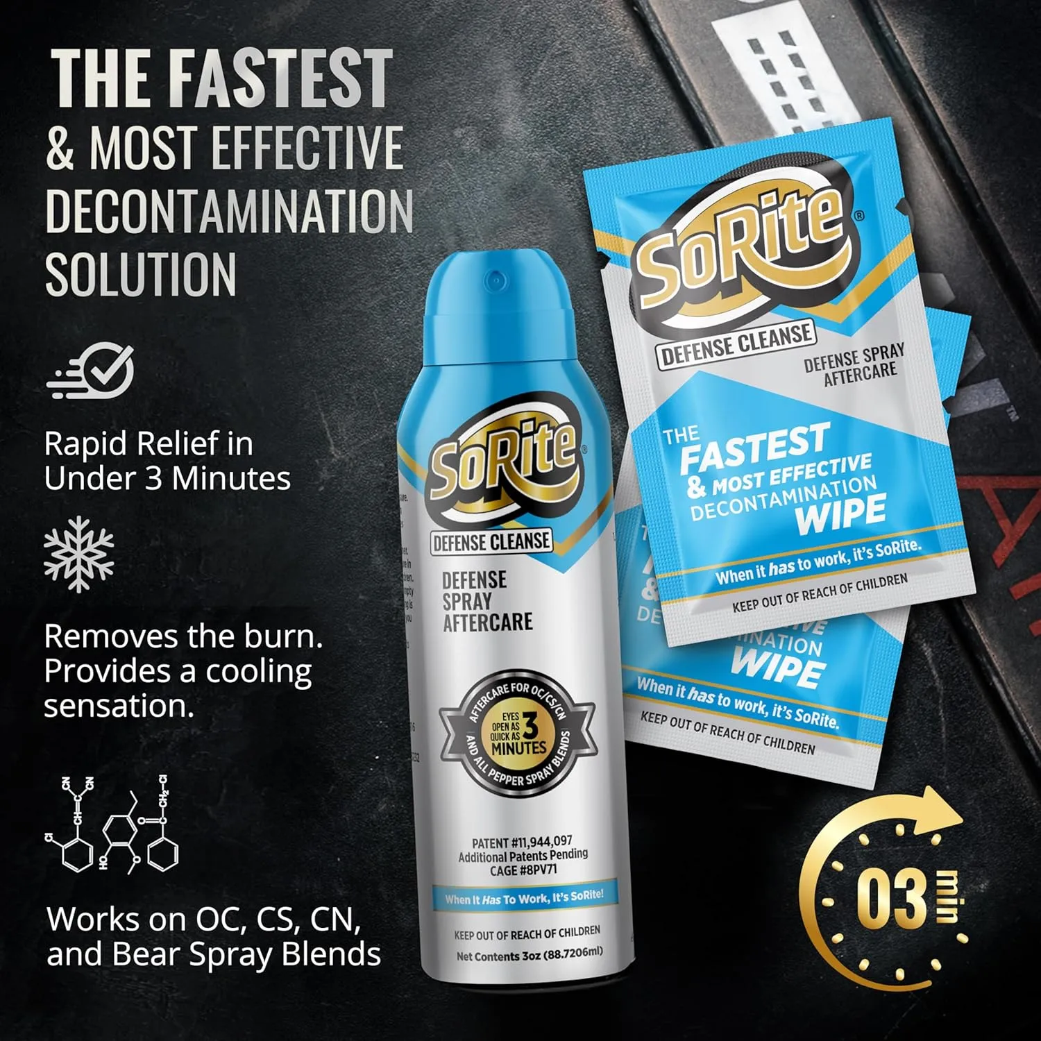 SORITE SAFETY Defense Cleanse Pepper Spray Aftercare
