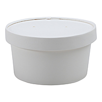 Empress Paper Food / Soup Container Bulk 12 oz White 500 / cs