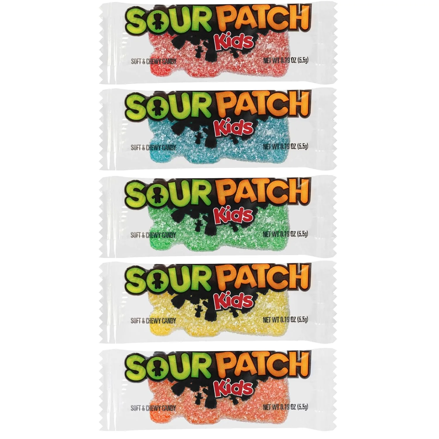 SOUR PATCH KIDS Big Kids Individually Wrapped Soft & Chewy Candy, Bulk Candy, School Snacks, 240 Count Box