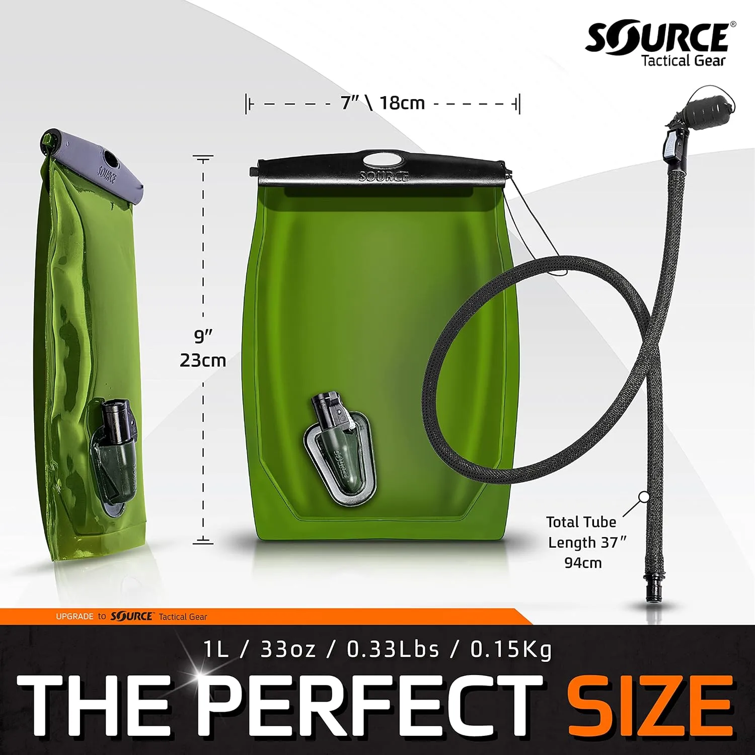 SOURCE Kangaroo 1 Quart Collapsible Hydration Canteen