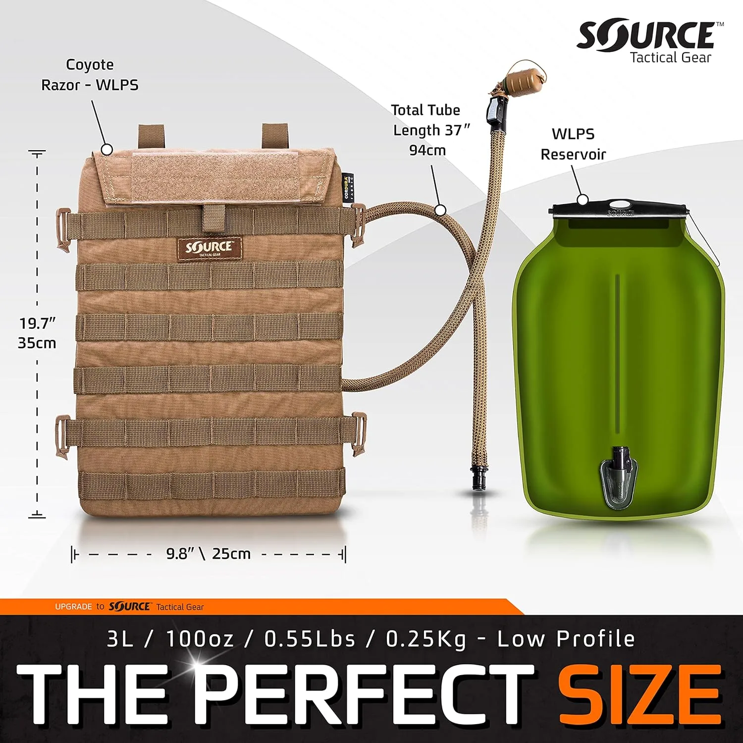 SOURCE Razor 3L Low Profile Hydration Pack