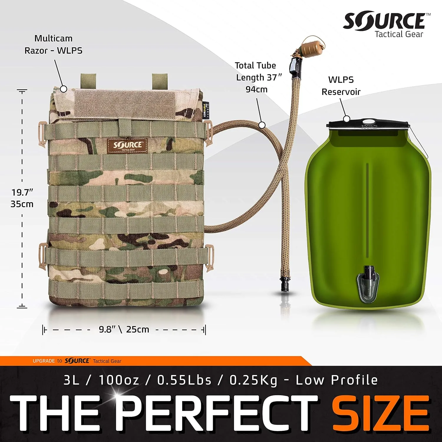 SOURCE Razor 3L Low Profile Hydration Pack