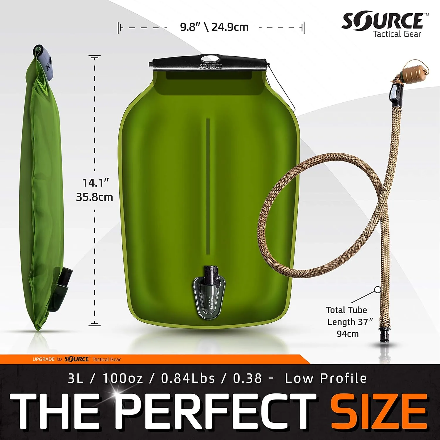 SOURCE TACTICAL WLPS 3L Widepac Low Profile Hydration System