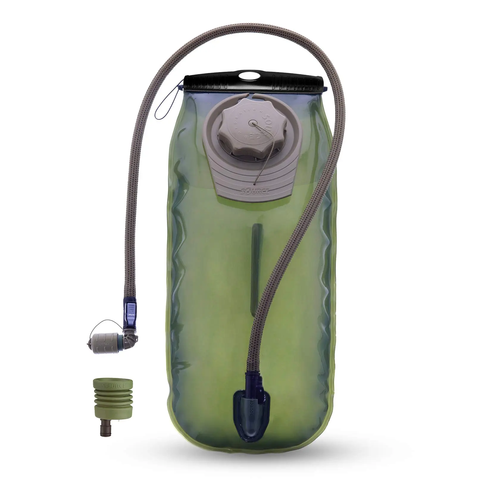 Source Tactical WXP 3L Low Profile Hydration System Upgrade Kit w/ Universal Tube Adaptor, Coyote