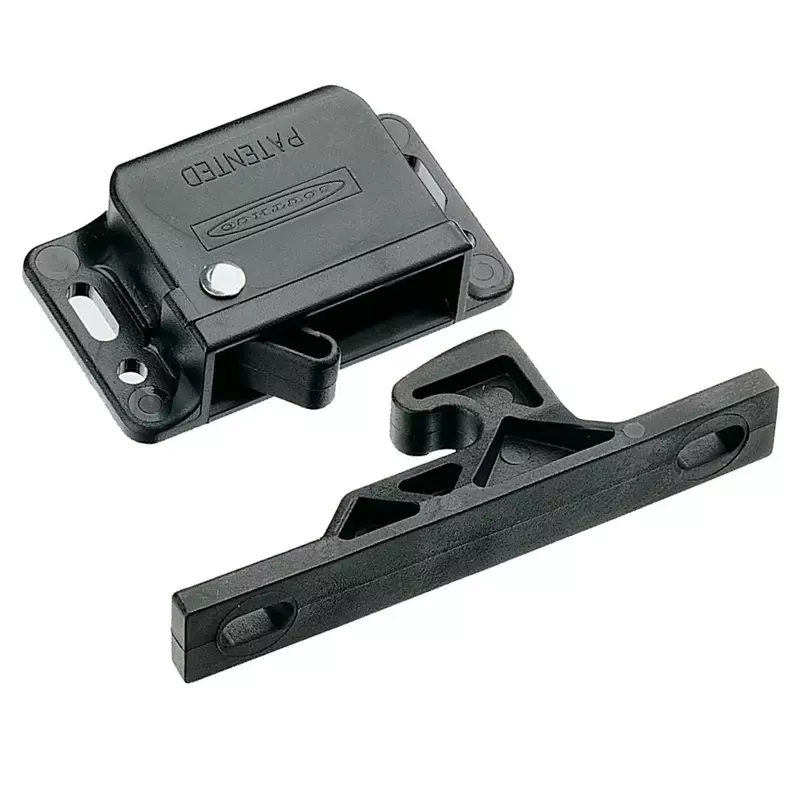 Southco C3-803 Series Passivated Plastic Grabber Catch Side Mount Concealed Push-To-Close Latch with Blue Spring, 13N Pullup