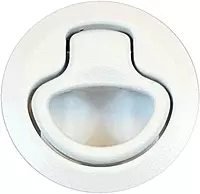 Southco Flush Pull Latch - Pull To Open - Non-Locking White Plastic