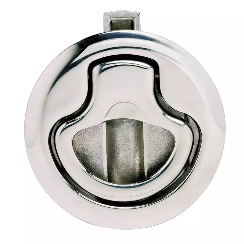 Southco M1-61-8 Series Electropolished Stainless Steel 316 Flush Pull Push-to-Close Latch, Non-Locking, 0.75"-0.275" Panel Thickness, 0.98"-1.02" Grip Range Pack of 1