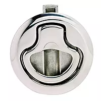 Southco M1-61-8 Series Electropolished Stainless Steel 316 Flush Pull Push-to-Close Latch, Non-Locking, 0.75"-0.275" Panel Thickness, 0.98"-1.02" Grip Range Pack of 1
