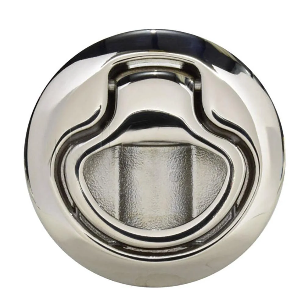Southco M1-62-8 Push-to-Close Latch, Medium Size, No Restriction, 7-12mm (.275 - .475 in) Door thickness, 25.5mm (1.00 in) Grip, 316 Stainless Steel, Electropolished