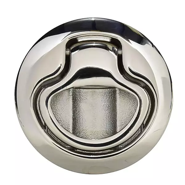 Southco M1-62-8 Push-to-Close Latch, Medium Size, No Restriction, 7-12mm (.275 - .475 in) Door thickness, 25.5mm (1.00 in) Grip, 316 Stainless Steel, Electropolished