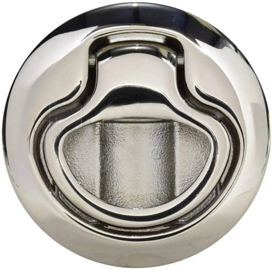 Southco Flush Pull Latch Pull to Open - Non-Locking - Polished Stainless Steel