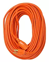 Heavy Duty Outdoor vinyl Power Extension Cord SJTW, Orange, 16/3, 100 FT. 100-Feet