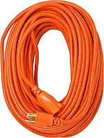 Heavy Duty Outdoor vinyl Power Extension Cord SJTW, Orange, 16/3, 100 FT. 100-Feet