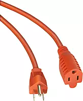 Heavy Duty Outdoor vinyl Power Extension Cord SJTW, Orange, 16/3, 100 FT. 100-Feet