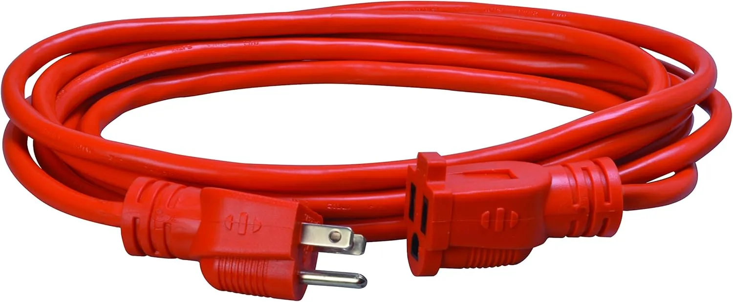 Southwire 10-Foot 16/3 Vinyl Outdoor Extension Cord; Orange (23048803)