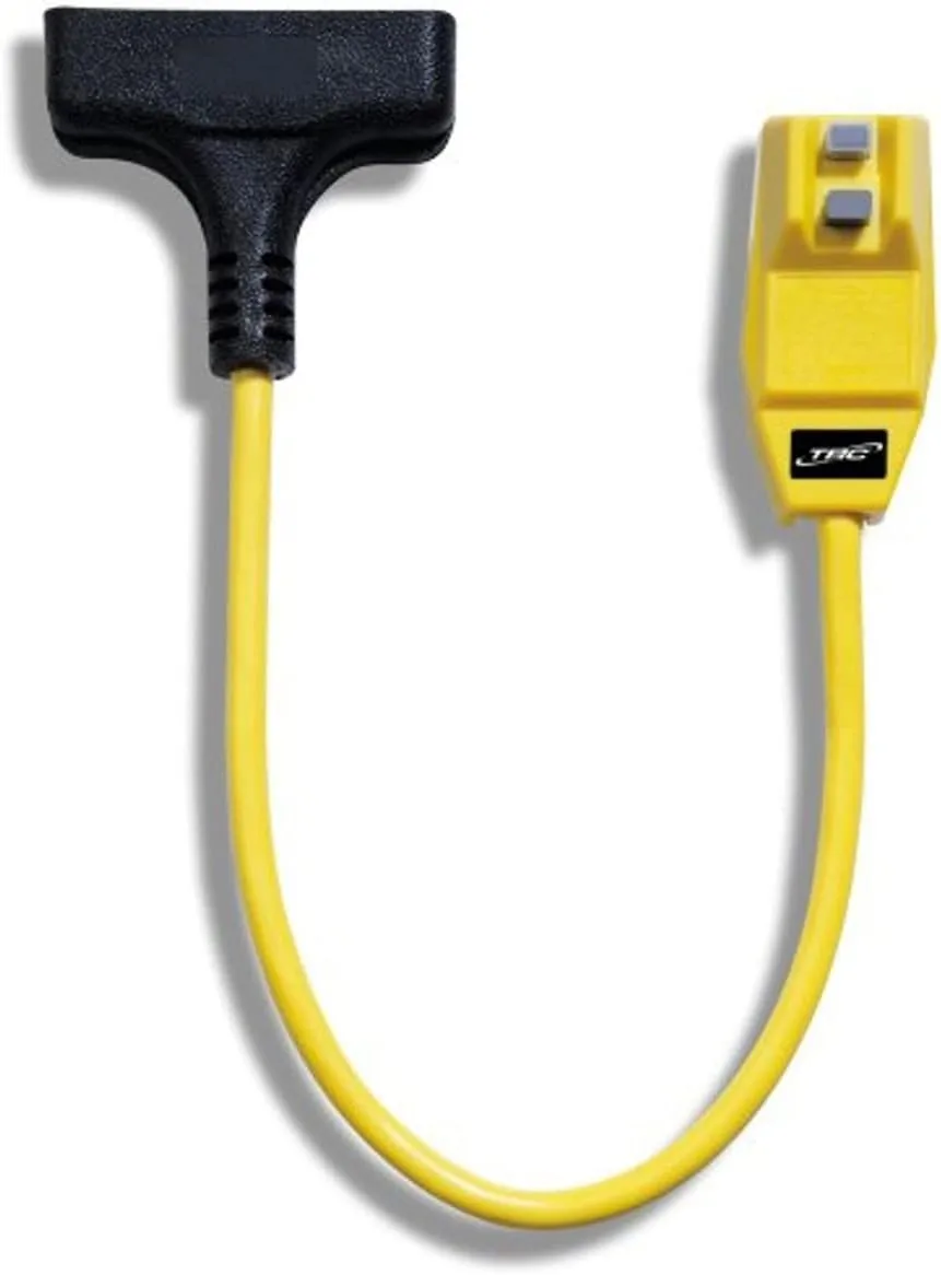 Southwire 12/3-Gauge Shockshield GFCI Protected Right Angle Plug Tri-Cord with 3-Outlets; 2-Feet; 15-Amp; Yellow