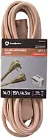 Southwire Medium Duty Appliance Extension Cord - 14/3 Gauge - Right Angle Plug - Meets OSHA Requirements
