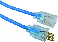 Southwire Coldflex Medium Duty Extension Cord, 25Ft, 14 Gauge, 3 Conductor, Cold Weather Cord, Blue