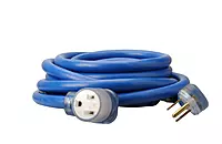 Southwire Extra Heavy Duty Extension Cord, 25Ft, 8 Gauge, 40 AMP, 250 Volt, Welding Cord, STW, Blue, 19178806 25 ft