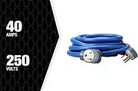 Southwire Extra Heavy Duty Extension Cord, 25Ft, 8 Gauge, 40 AMP, 250 Volt, Welding Cord, STW, Blue, 19178806 25 ft