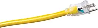 Southwire 34820002 3482SW8802 2ft 12/3 SEOW Polar/Solar Three-Way Power Block, 2 ft, Yellow 3-Outlet