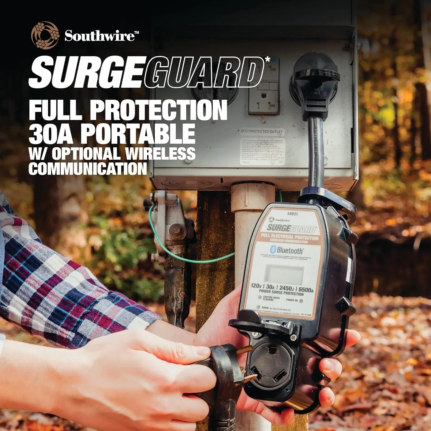 30A Wireless Surge Guard Portable Surge Protector