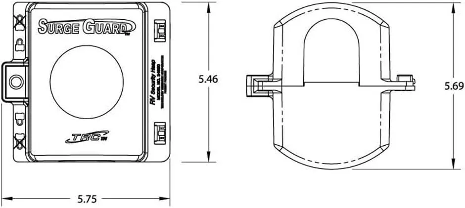 Technology Research Southwire 34590 Surge Guard Lock Hasp, Black