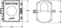 Technology Research Southwire 34590 Surge Guard Lock Hasp, Black