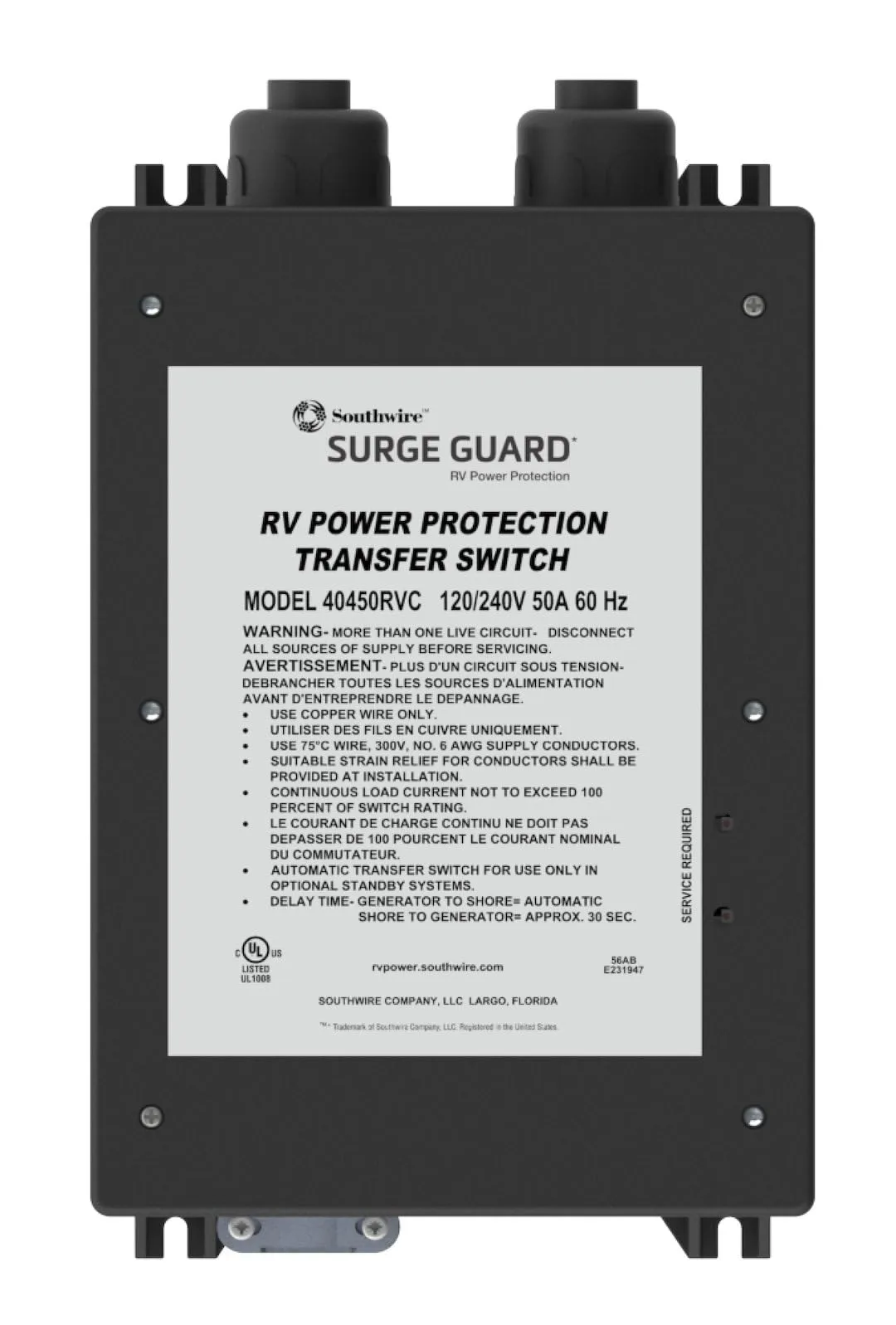 50A Surge Guard Automatic Transfer Switch