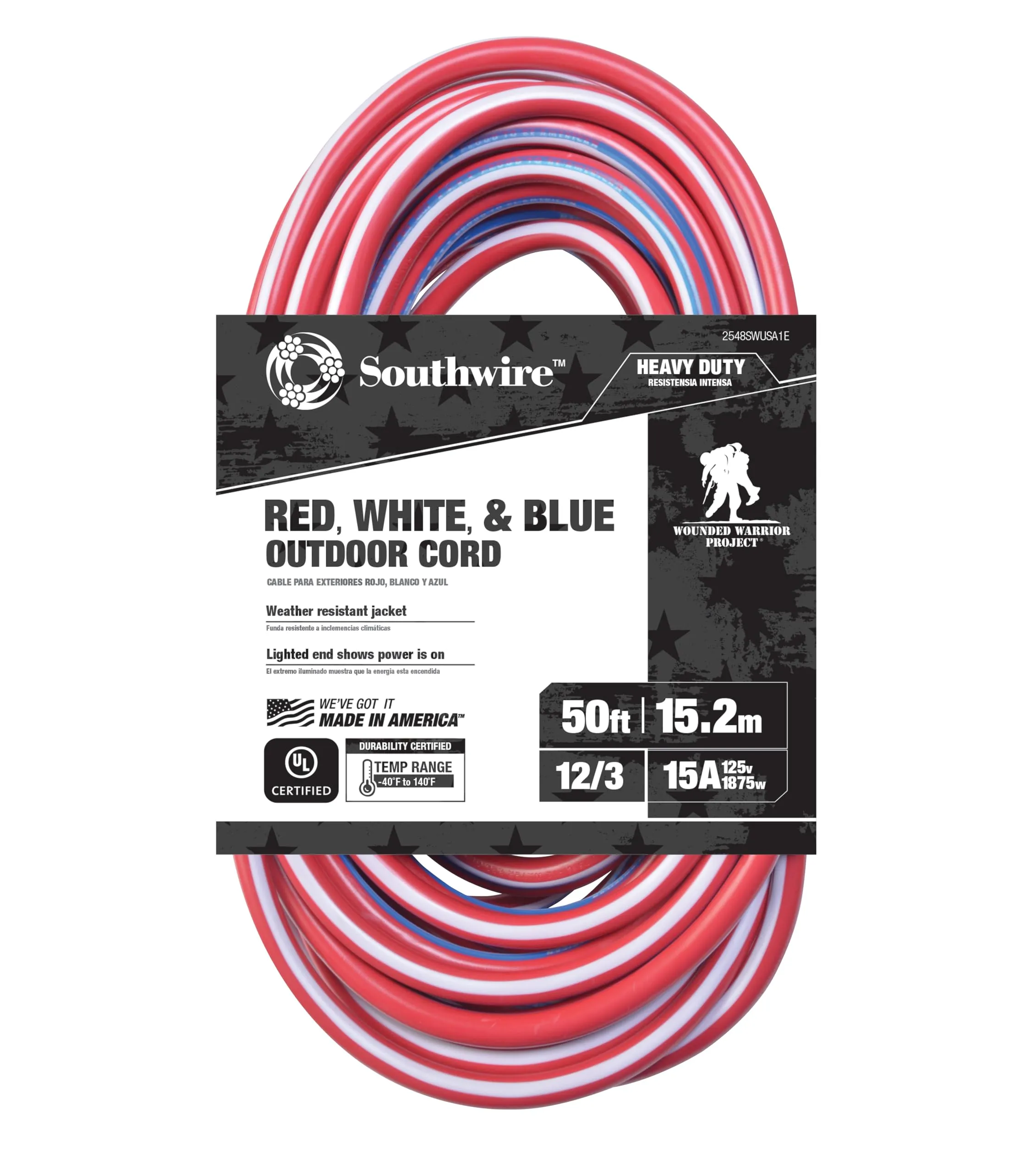 SOUTHWIRE 12/3 SJTW Heavy-Duty Extension Cord
